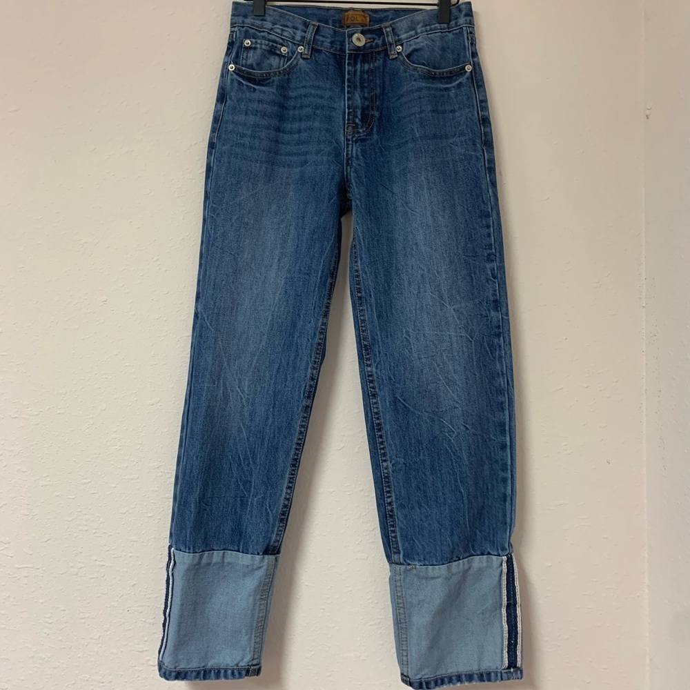 POL Crop Jeans Redline Selvedge Straight Leg small